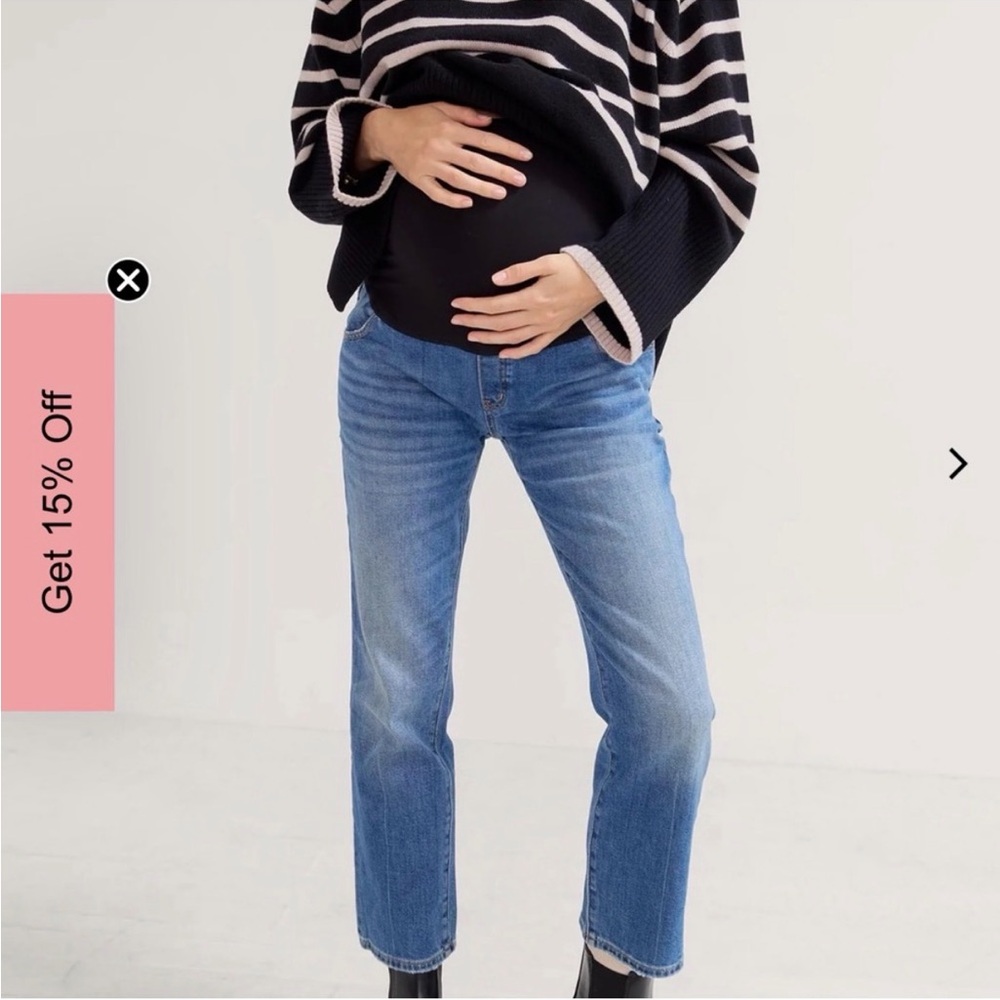 Hatch The over the bump maternity jeans as 26